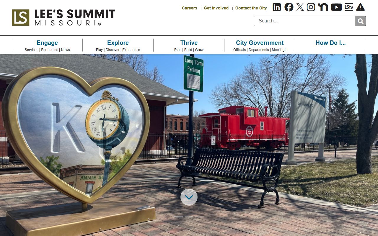 Lee's Summit city government website for residents directory search