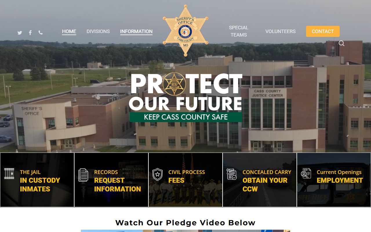 Cass County Sheriff records for residents directory