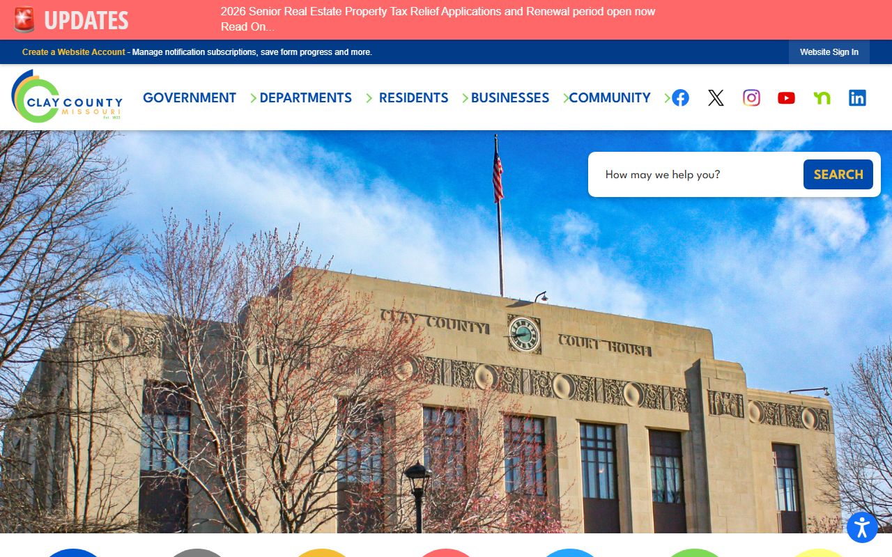 Clay County government website for residents directory search