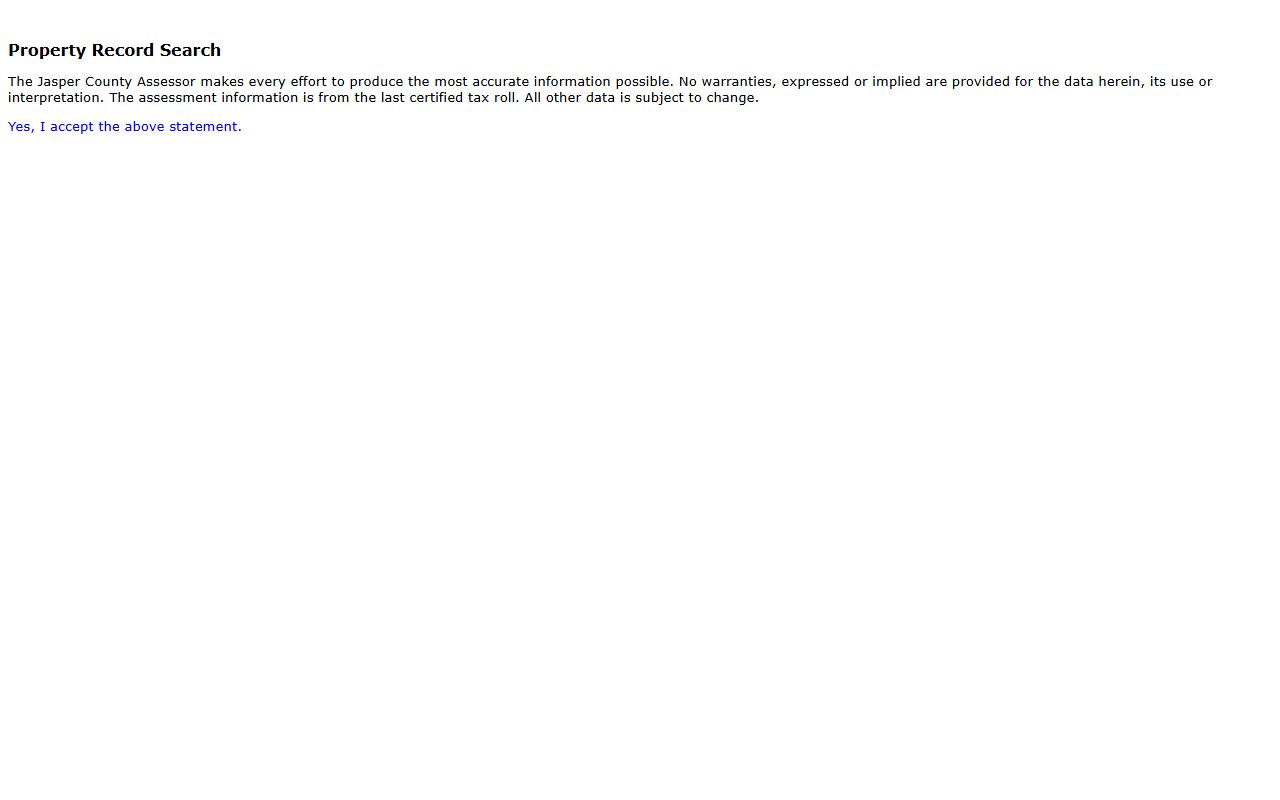 Jasper County Assessor property search for residents directory