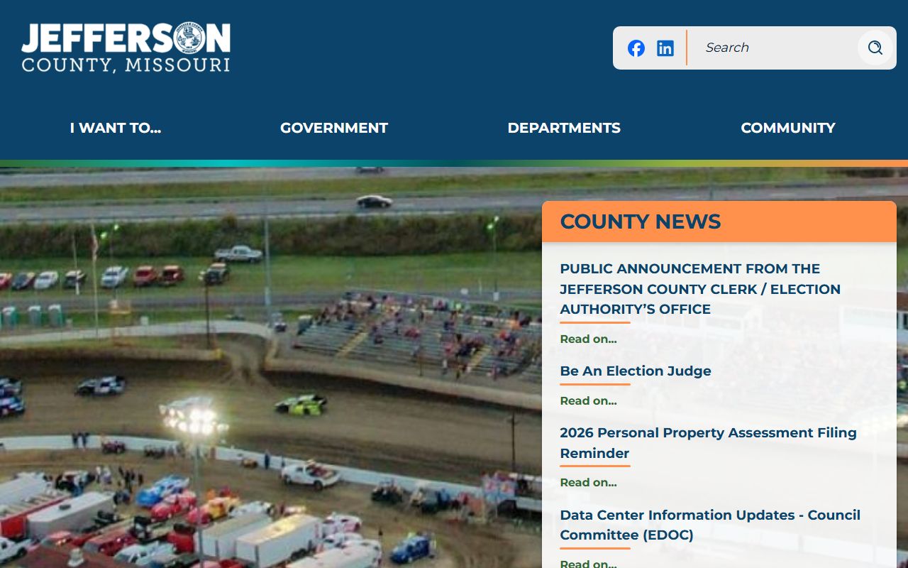 Jefferson County government website for residents directory search