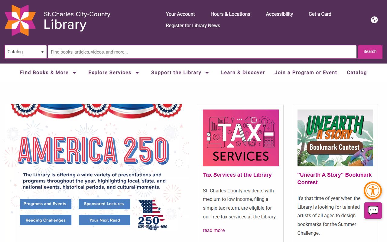 St. Charles County Library genealogy resources for residents directory